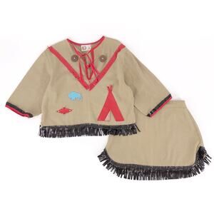 60s Native American Indian girl costume Keyston Bros 1960s vintage